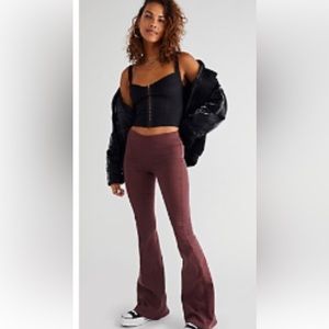 Free people penny pull on  flare jeans midrise retro  inspired